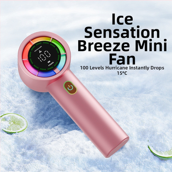 Μίνι φορητός ανεμιστήρας διασυνοριακής χρήσης, ψηφιακή οθόνη, αθόρυβος, μικρός ανεμιστήρας υψηλής ταχύτητας, φορητός, εξωτερικός ανεμιστήρας στροβίλου με φόρτιση USB