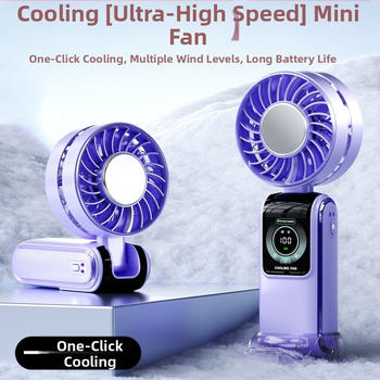 Υψηλής ταχύτητας φορητός μικρός ανεμιστήρας ψύξης πάγου συμπίεσης εξωτερικού χώρου φορητός μίνι γραφείου επιτραπέζιος φοιτητής