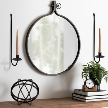 raktáron kovácsoltvas gyertyatartó falra akasztható kovácsoltvas L alakú fekete gyertyatartó hangulatdekoráció minimalista stílusú gyertyatartó