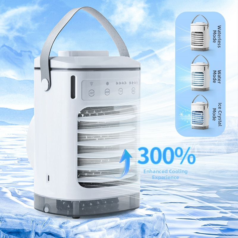 Мини вентилатор за студен въздух с трансгранична експлозия, USB вентилатор за климатик, малък вентилатор за водно охлаждане, спрей вентилатор, настолен охладител за въздух