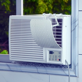 Oro išleidimo anga Mažas oro kondicionierius Pūtimo dangtis Vėjo deflektorius Mobilus antitiesioginis langų oro kondicionierius Vėjo deflektorius Oro kondicionierius Vėjo skydas