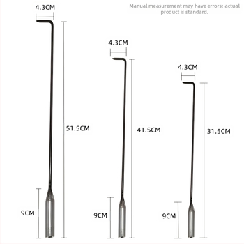 Γάντζος πυρκαγιάς γάντζο πυρκαγιάς αξεσουάρ γάντζου πυρκαγιάς γάντζο φωτιάς καυσόξυλα σόμπα μπάρμπεκιου σίδερο τζάκι θέρμανσης σόμπας εργαλείο γάντζου