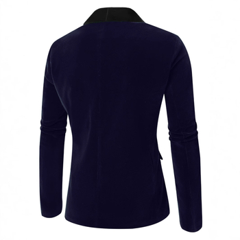 2025 Трансграничен Нов Ежедневен Тънък Кадифен Мъжки Костюм бизнес Рокля Сако Зелена Плодова Яка