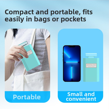 Loominguline kingitus väikese ventilaatoriga prinditav logo tehase otse parfüümi välimusega kaasaskantav pihuarvuti miniventilaator