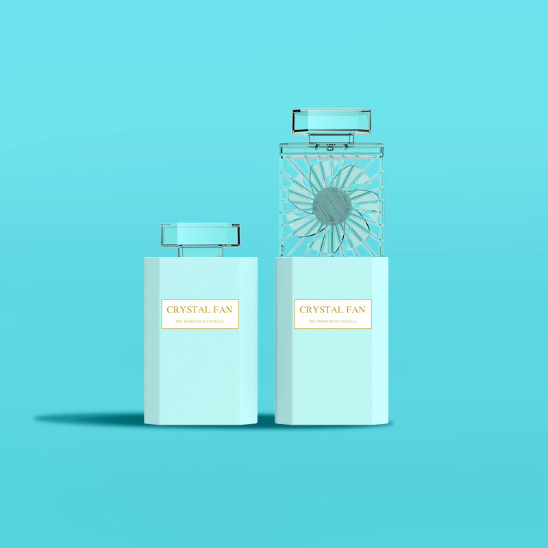 Loominguline kingitus väikese ventilaatoriga prinditav logo tehase otse parfüümi välimusega kaasaskantav pihuarvuti miniventilaator