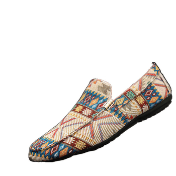 Tavaszi és nyári sapkás cipők férfiaknak, koreai stílusú cipők, férfi hétköznapi cipők, bebújós papucsok, férfi lusta cipők, régi pekingi szövetcipők