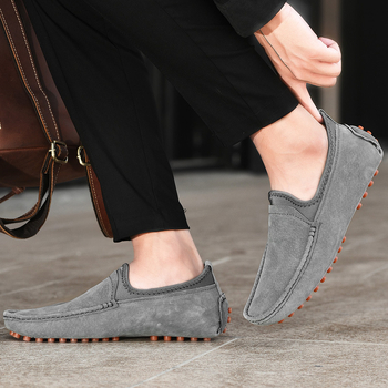 Βρετανικού στιλ, καυτά, νέα, ανδρικά δερμάτινα παπούτσια φασολιών, κορεάτικου στιλ, εξατομικευμένα, casual δερμάτινα, έκρηξη εξωτερικού εμπορίου, παπούτσια μπαμπά plus size