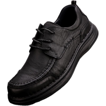 Φθινοπωρινά ανδρικά παπούτσια από γνήσιο δέρμα με μαλακή σόλα, βρετανικά, ευέλικτα, casual δερμάτινα παπούτσια, αναπνεύσιμα, αντιολισθητικά και δετά παπούτσια