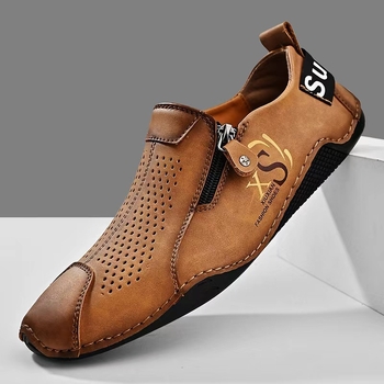 Ζωντανή Μετάδοση 2024 Μεγάλα Ανδρικά Παπούτσια Εξαγωγής για Υπαίθριες Δραστηριότητες, Casual Παπούτσια, Flats, Lazy Shoes, Χαμηλά, Αναπνέοντα, Ανδρικά Δερμάτινα Παπούτσια, Άνετα