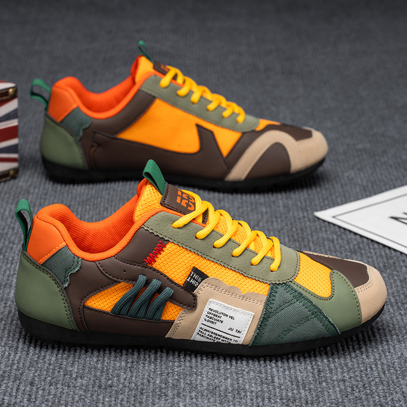 Férfi cipők Nyár 2025 Új divatos színillesztés Sokoldalú divatos cipők Divattrend Ifjúsági niche utcai lövészet Diákcipők