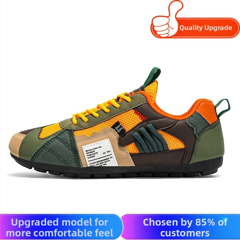 Férfi cipők Nyár 2025 Új divatos színillesztés Sokoldalú divatos cipők Divattrend Ifjúsági niche utcai lövészet Diákcipők