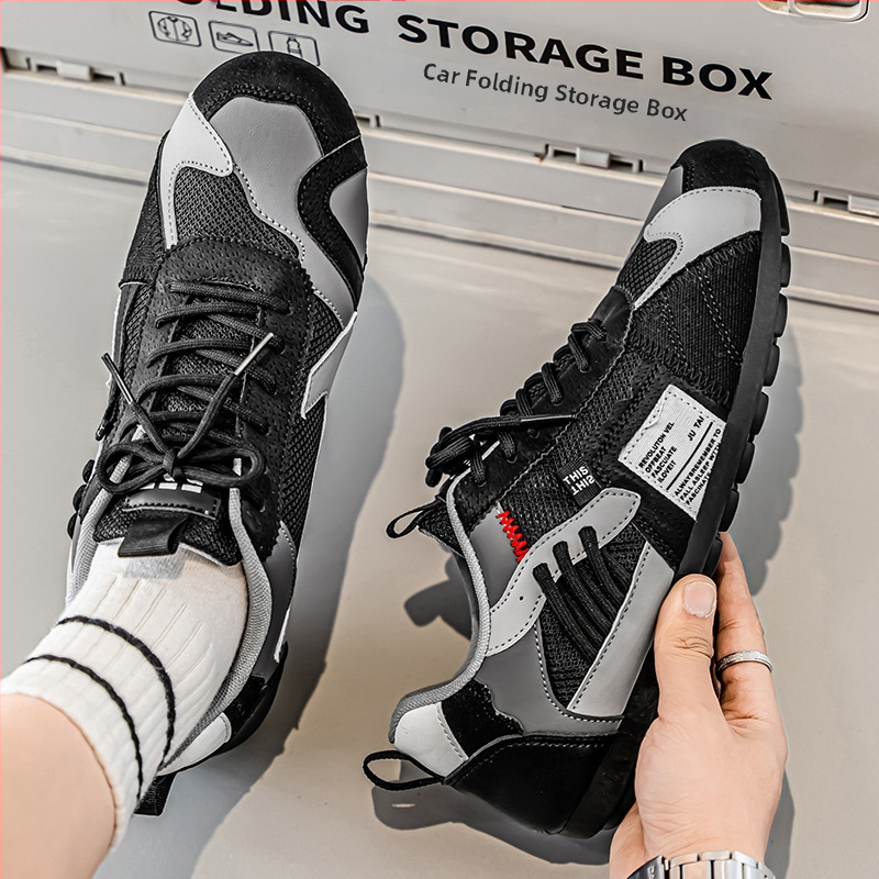 Férfi cipők Nyár 2025 Új divatos színillesztés Sokoldalú divatos cipők Divattrend Ifjúsági niche utcai lövészet Diákcipők