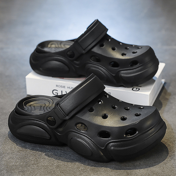 Croc Shoes Ανδρικά Καλοκαιρινά Casual Εξωτερικά Σανδάλια και Παντόφλες Παραλίας με Χοντρή Σόλα και Ανθεκτικά στη Φθορά για Άνδρες