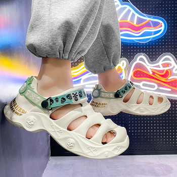 Διασυνοριακά δημοφιλή παπούτσια Croc 2025 Καλοκαίρι Νέα μεγάλα μεγέθη εξωτερικής χρήσης για το σπίτι αντιολισθητικά σανδάλια Eva με χοντρή σόλα χονδρικής