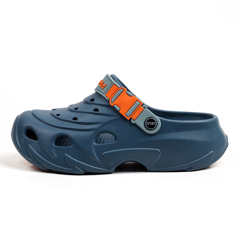 2025 Új Férfi Klumpa Zárt Orrú Vastag Talpú Csúszásmentes Strandcipő Férfi Papucsok Otthoni és Kültéri Kettős Viseletre Trendi