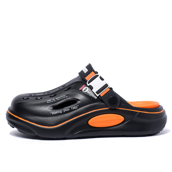 Νέα ανδρικά σανδάλια και παντόφλες, καλοκαιρινά αντιολισθητικά παπούτσια με τρύπες, υπερυψωμένα παπούτσια με χοντρή σόλα για εραστές, μοντέρνα σανδάλια παραλίας