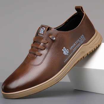 Pantofi sport pentru bărbați transfrontalieri, pantofi sport din piele, pantofi sport cu talpă moale, antiderapanți, pantofi de conducere pentru tata, pantofi sport pentru bărbați ... bărbați