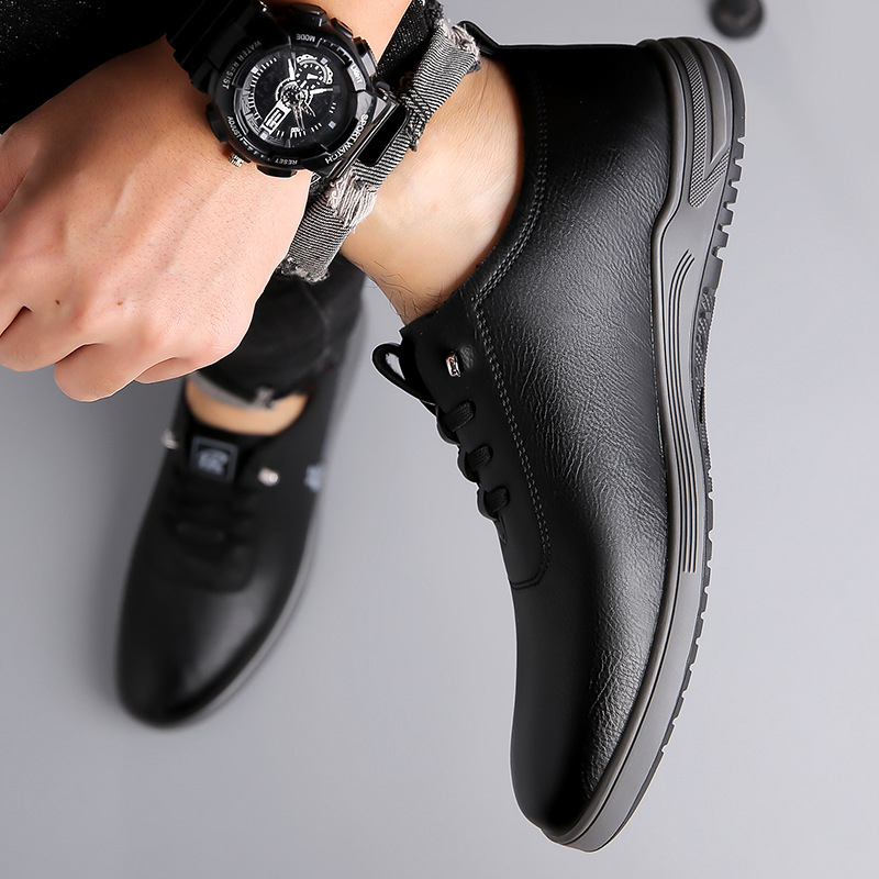 Pantofi sport pentru bărbați transfrontalieri, pantofi sport din piele, pantofi sport cu talpă moale, antiderapanți, pantofi de conducere pentru tata, pantofi sport pentru bărbați ... bărbați