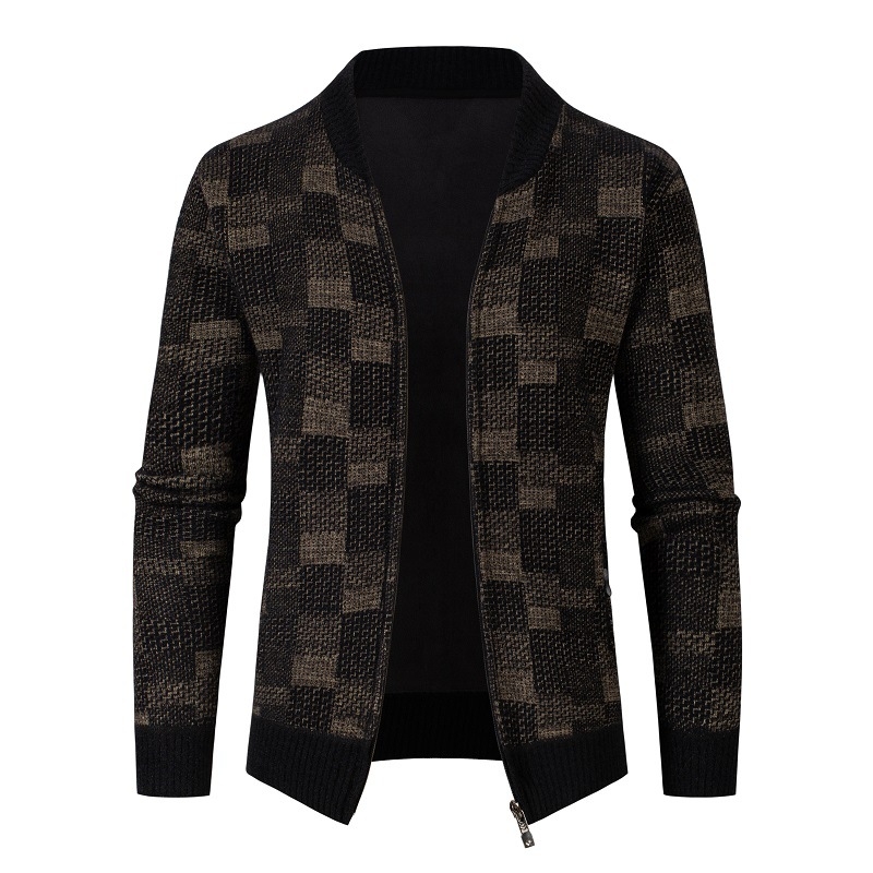 Jesen i zima 2024. Vanjska trgovina Novi prekogranični muški britanski džemper kaput Amazon Fashion Muška zadebljana pletena košulja