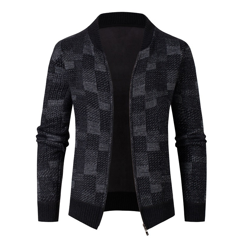 Jesen i zima 2024. Vanjska trgovina Novi prekogranični muški britanski džemper kaput Amazon Fashion Muška zadebljana pletena košulja