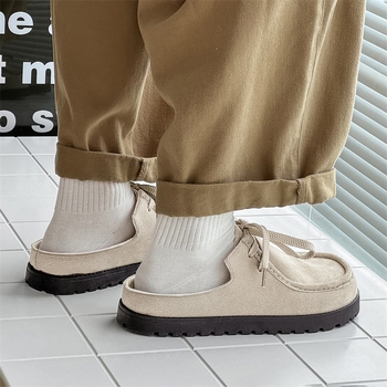 2025 Új Divatos Retro Fűzős Kenguru Cipő Alkalmi Kiadás Cipő Vastag Talpú, Minden Méretű Bocken Cipő Félig Húzható Férfi és Női Cipők