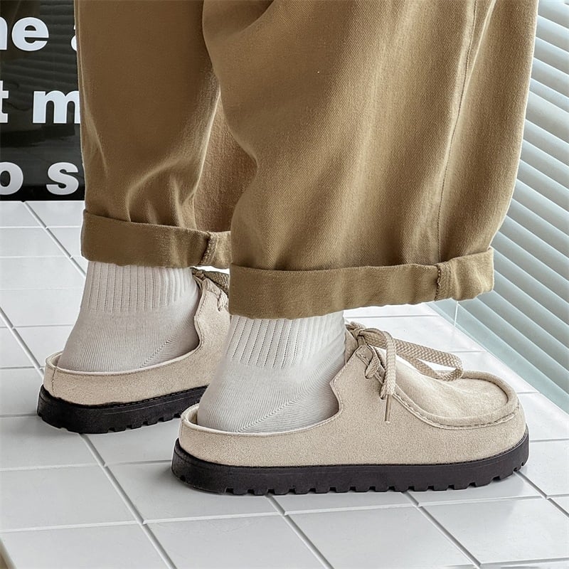 2025 Új Divatos Retro Fűzős Kenguru Cipő Alkalmi Kiadás Cipő Vastag Talpú, Minden Méretű Bocken Cipő Félig Húzható Férfi és Női Cipők