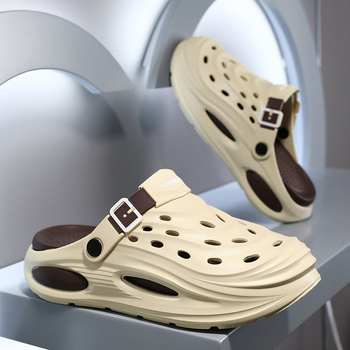 Άνοιξη και Καλοκαίρι 2025 Home Casual Lazy Breathable Clogs Άνετα Παπούτσια Παραλίας Εξωτερική Ρούχα Ανδρικά Σανδάλια με Δάχτυλα στα Μύτα