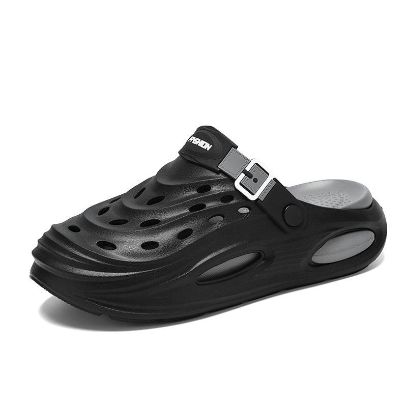 Sandale bărbați de primăvară și vară pentru casă, casual, leneș, respirabil, saboți, confortabili, pentru plajă, îmbrăcăminte exterioară, cu vârfuri în picioare