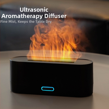 Νέα διασυνοριακή προσομοίωση φλόγας διαχύτη αρώματος πολύχρωμο υγραντήρα usb επιφάνεια εργασίας γραφείο οικιακή ύγρανση αρώματος αέρα