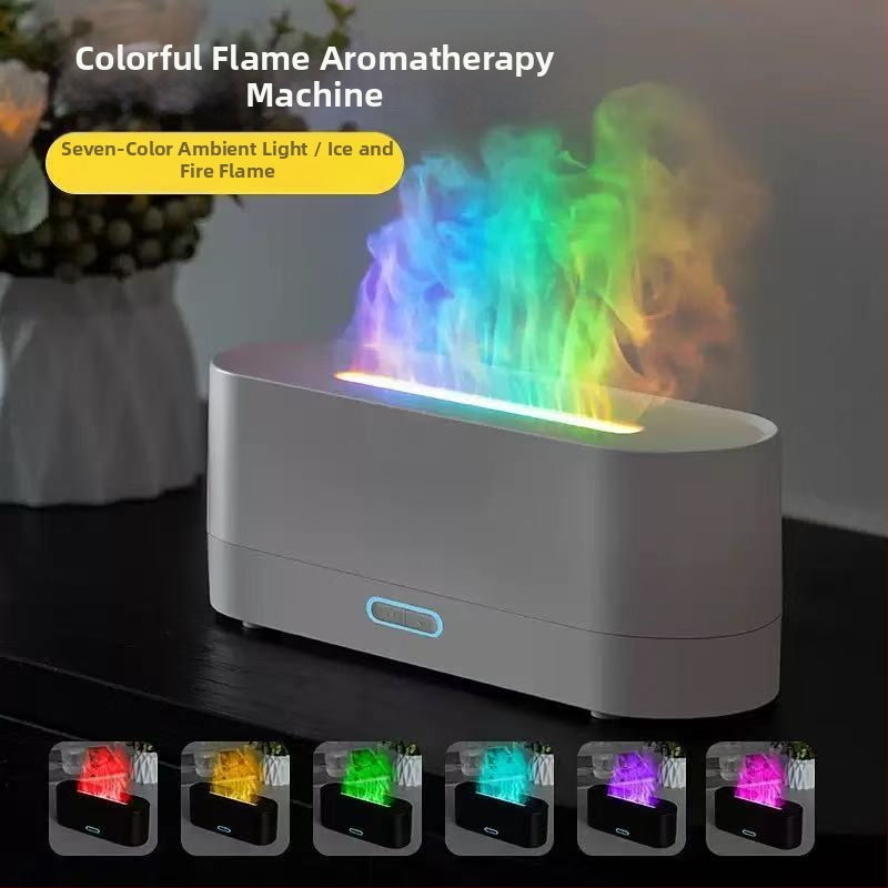 Nový cezhraničný simulátor plameňa, aróma difuzér, farebný zvlhčovač vzduchu, USB stolný počítač, kancelária, domáci aróma zvlhčovač vzduchu