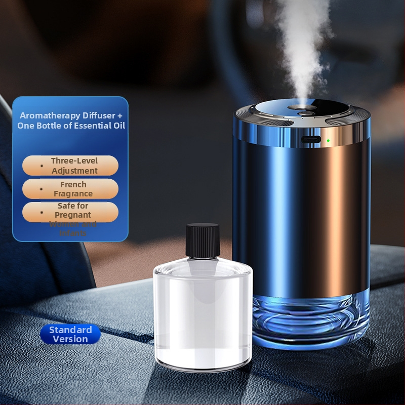 Automašīnā montējama aromterapijas automašīnas viedā vīraka izsmidzināšanas mašīna ar vieglu aromātu, augstas kvalitātes smaržas, mājas mitrinātājs, automašīnas smaku noņemšanas zvaigzne augšpusē
