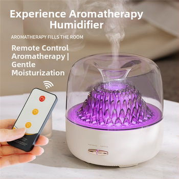 Υγραντήρας αρωματοθεραπείας από γυαλί, φως περιβάλλοντος, μεγάλος όγκος ομίχλης, μηχανή αρωματοθεραπείας γραφείου/υπόγειου γραφείου, δώρο γενεθλίων για κορίτσια
