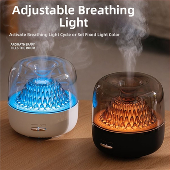 Υγραντήρας αρωματοθεραπείας από γυαλί, φως περιβάλλοντος, μεγάλος όγκος ομίχλης, μηχανή αρωματοθεραπείας γραφείου/υπόγειου γραφείου, δώρο γενεθλίων για κορίτσια