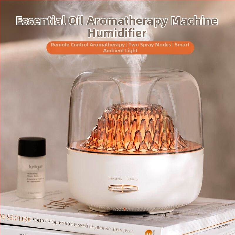 Üveg aromaterápiás párásító, környezeti fény, nagy ködmennyiség, hálószoba irodai asztali aromaterápiás gép, születésnapi ajándék lányoknak