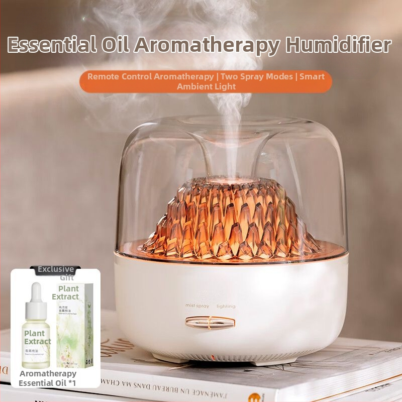 Üveg aromaterápiás párásító, környezeti fény, nagy ködmennyiség, hálószoba irodai asztali aromaterápiás gép, születésnapi ajándék lányoknak