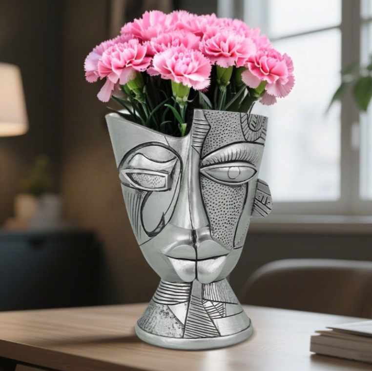 Piiriülene plahvatusohtlik võlu abstraktne värviline lillepott kodu töölaud veranda rõdu siseõu roheline potitaim kaunistused kaunistus