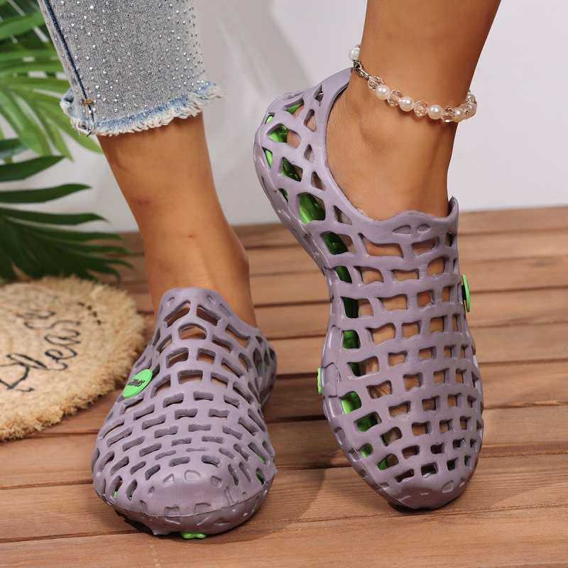 Sandale de plajă cu vârf închis în aer liber, saboți de vară, stil cuplu, sandale de apă la modă pentru femei, sandale de vad la modă