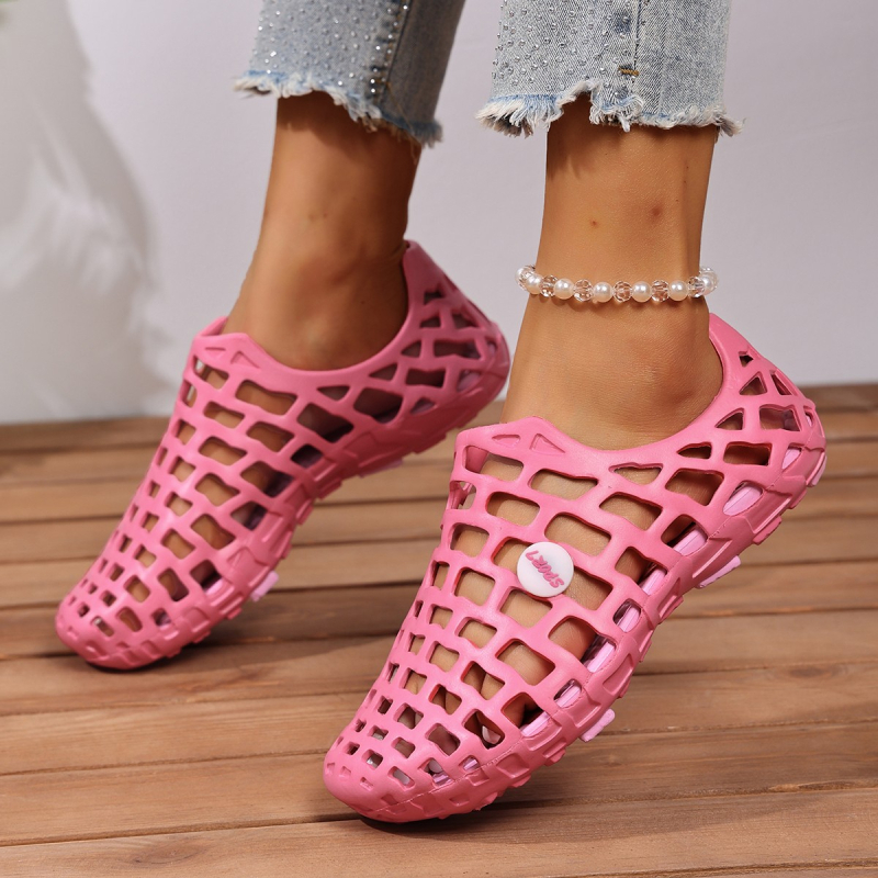 Sandale de plajă cu vârf închis în aer liber, saboți de vară, stil cuplu, sandale de apă la modă pentru femei, sandale de vad la modă