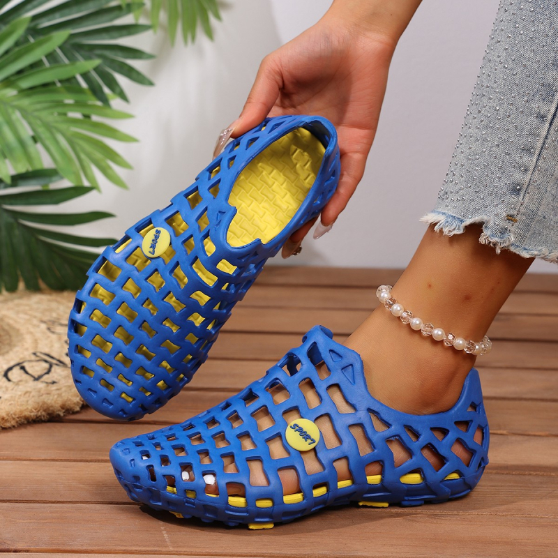 Sandale de plajă cu vârf închis în aer liber, saboți de vară, stil cuplu, sandale de apă la modă pentru femei, sandale de vad la modă