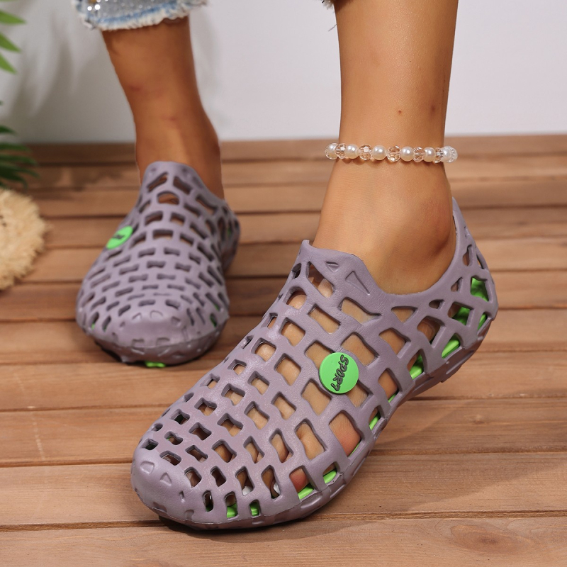 Sandale de plajă cu vârf închis în aer liber, saboți de vară, stil cuplu, sandale de apă la modă pentru femei, sandale de vad la modă