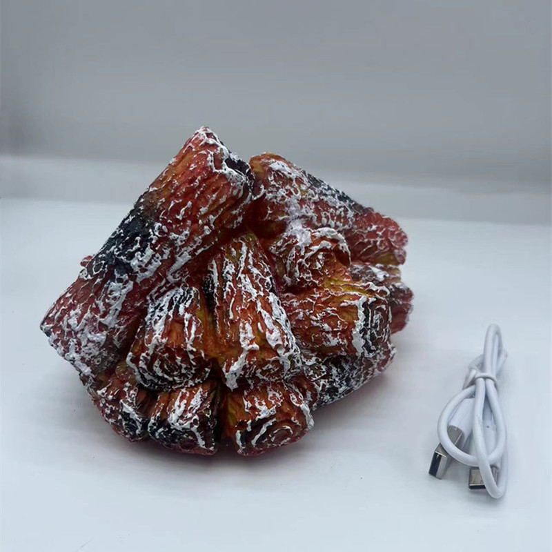 LED gyanta szimuláció faszén láng lámpa modern egyszerű elem dekoráció karácsonyi ajándék jelenet kellékek