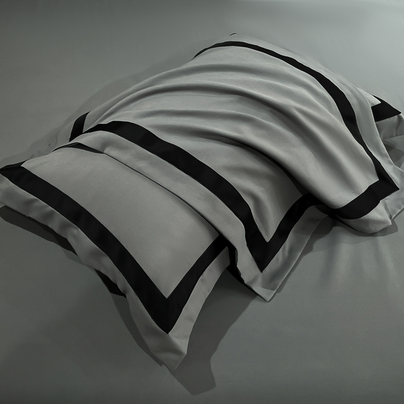 Könnyű, luxus stílusú, meztelen, négyrészes ágyneműgarnitúra, bőrbarát, mosott, kefélt paplanhuzat, kiváló minőségű, testreszabott lepedők, háromrészes garnitúra 1,8 m