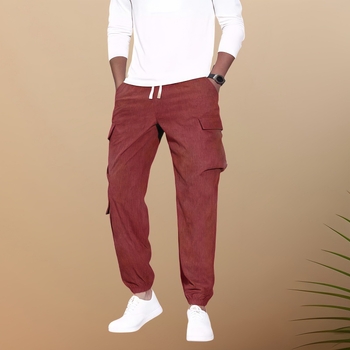 2024-es őszi új, határokon átnyúló férfi lezser overall, férfi egyszínű, többzsebes kordbársony lezser nadrág