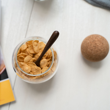 Yiming Cork Στρογγυλή Θερμοανθεκτική Γυάλινη Σκόνη Καφέ σε Σφραγισμένη Δεξαμενή/Μπουκάλι Οικιακής Χρήσης Δεξαμενή Αποθήκευσης Τσαγιού Δημητριακών