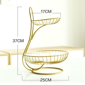 Vaisių padėklas svetainėje, kavos staliukas, interneto garsenybių namų apyvokos vaisių dubuo, naujo stiliaus vaisių padėklas, saldainių padėklas, madingas šiaurietiškas daugiasluoksnis arbatos korpusas