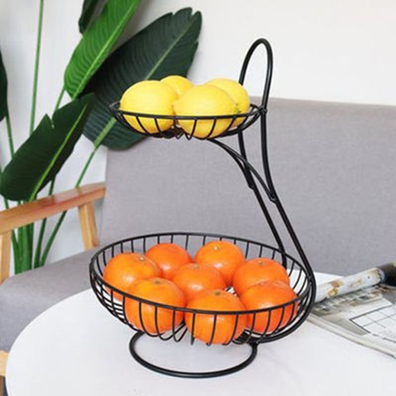 Vaisių padėklas svetainėje, kavos staliukas, interneto garsenybių namų apyvokos vaisių dubuo, naujo stiliaus vaisių padėklas, saldainių padėklas, madingas šiaurietiškas daugiasluoksnis arbatos korpusas