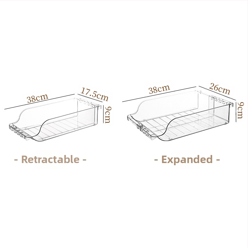 Nyári hűtőszekrény ital kétrétegű tárolódoboz műanyag átlátszó összecsukható sörös kólásdoboz fiókos típusú tároló