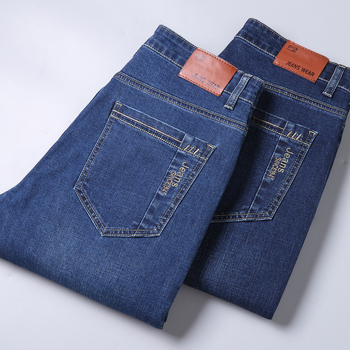 Dropshipping farmernadrágok férfiaknak, egyenes, laza, magas derekú, nagy méretű, üzleti, lezser, ifjúsági, rugalmas, divatos férfi nadrágok