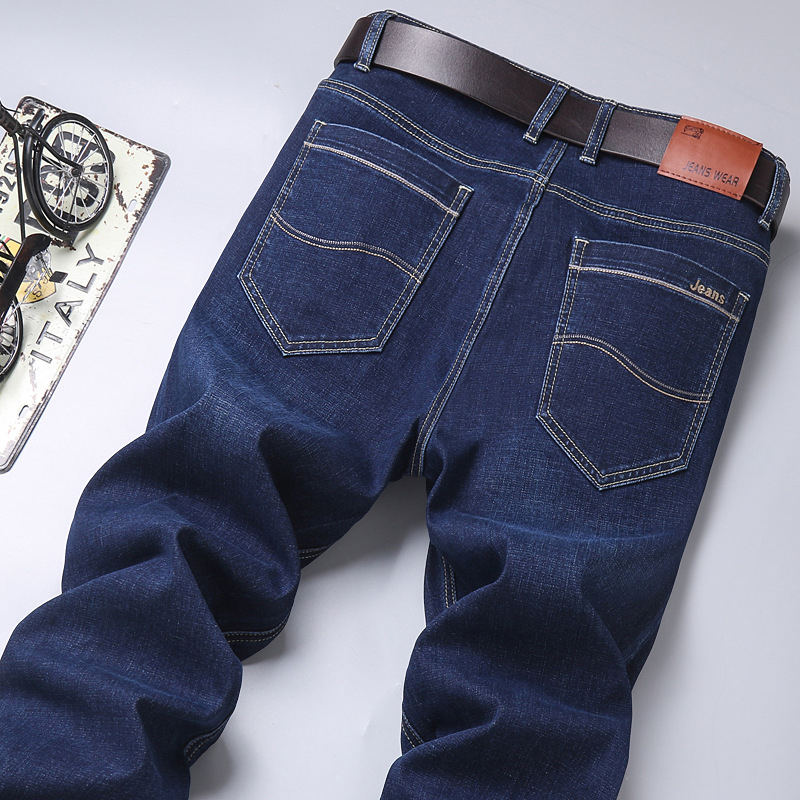 Dropshipping farmernadrágok férfiaknak, egyenes, laza, magas derekú, nagy méretű, üzleti, lezser, ifjúsági, rugalmas, divatos férfi nadrágok