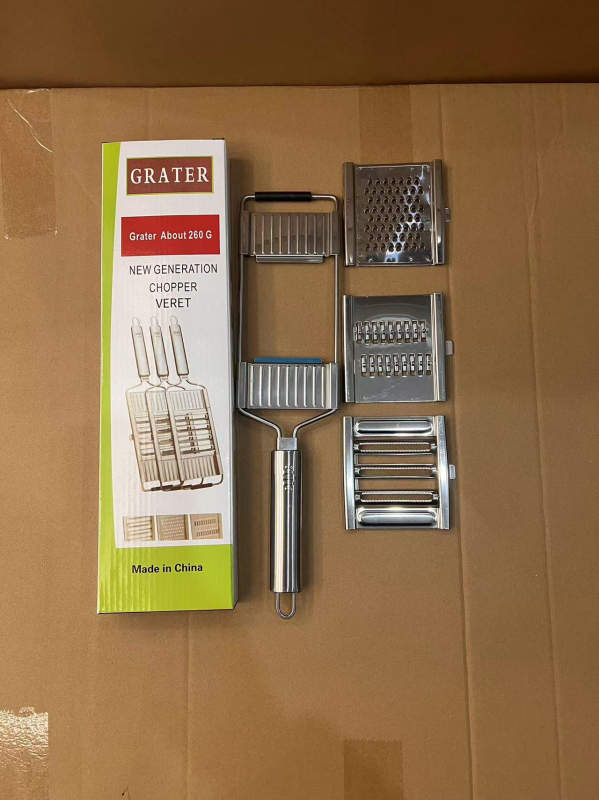 Daugiafunkcis daržovių pjaustytuvas, bulvių griežinėliai, rankinis nerūdijančio plieno tarka, vertikalus daržovių pjaustytuvas, skirtas tarpvalstybiniams karštiems produktams